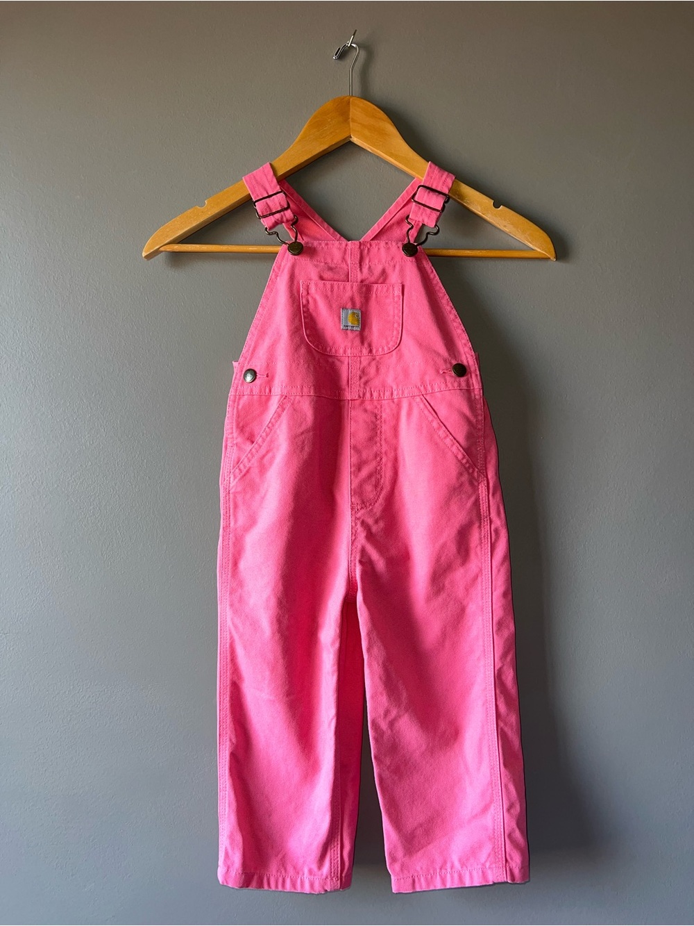 Girl’s Carhartt Pink Kids' Overalls 2T